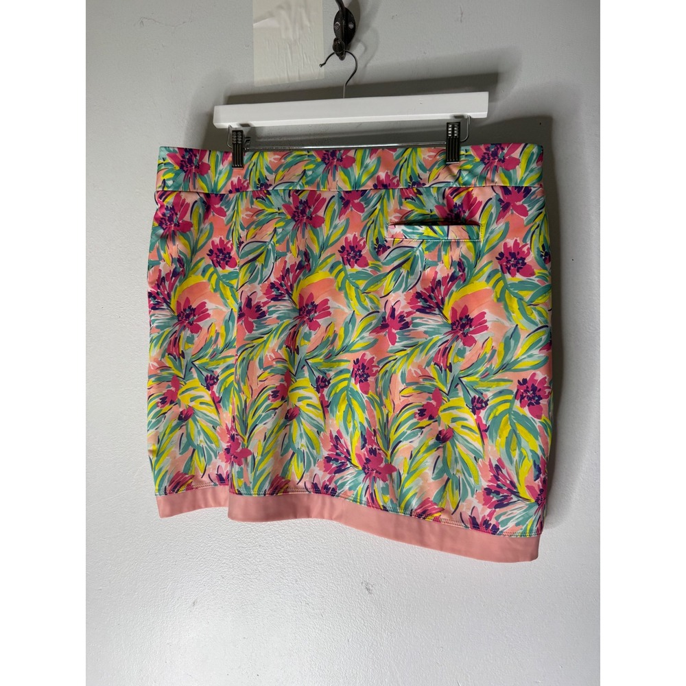 Stella Parker floral sleeveless golf top and skort multicolor XL excellent cond - Picture 7 of 10